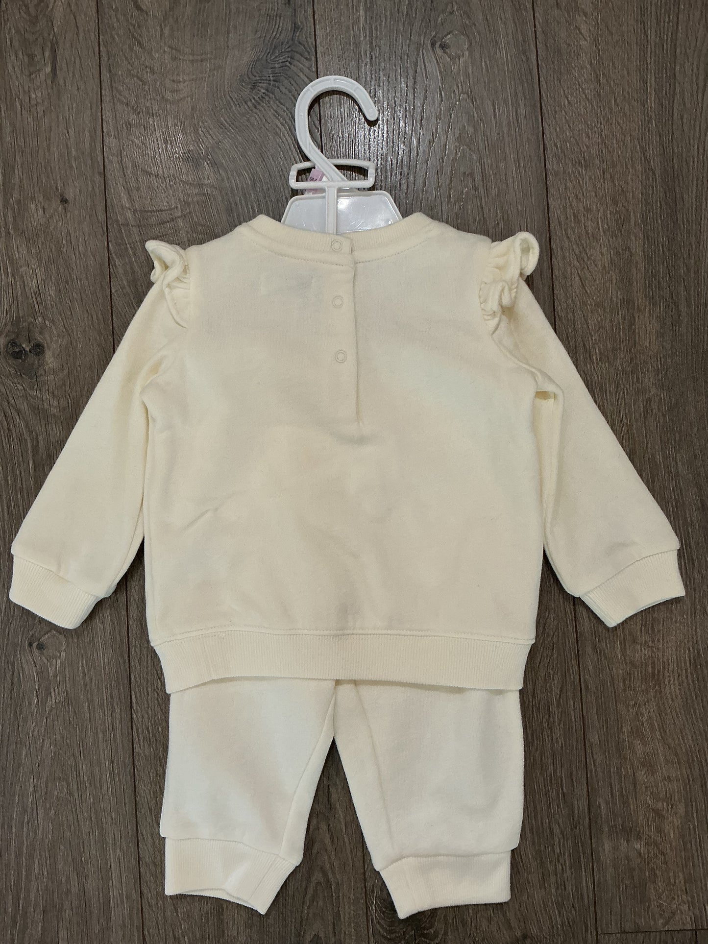 POLO RALPH LAUREN Baby Girl Fleece Polo Bear Sweatshirt & Pant Set, 6M NWT