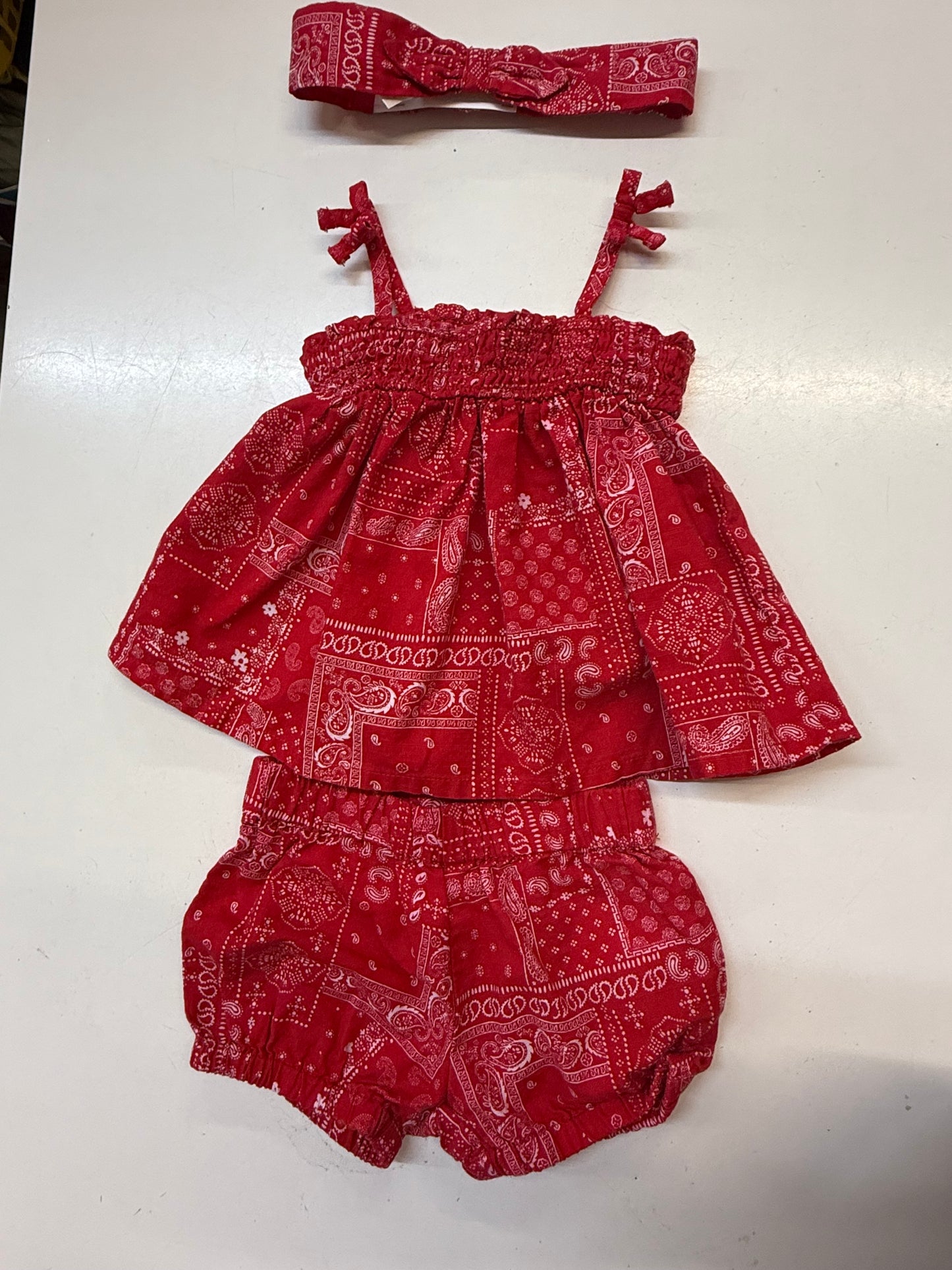 Baby B’gosh Red Paisley’s, 3m