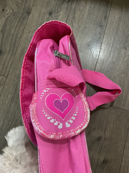 Disney Girl's Princess Pink Messenger Bag purple, vintage crossbody shoulder￼￼