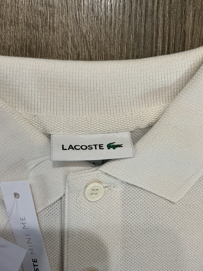 Boy’s Lacoste Regular Fit Polo Short White Size 4 years old