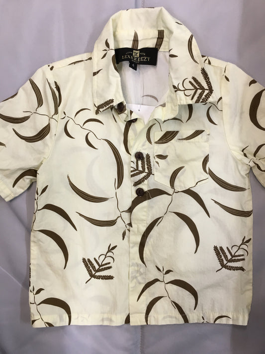 Lex Breezy Cream Collared Shirt, 4