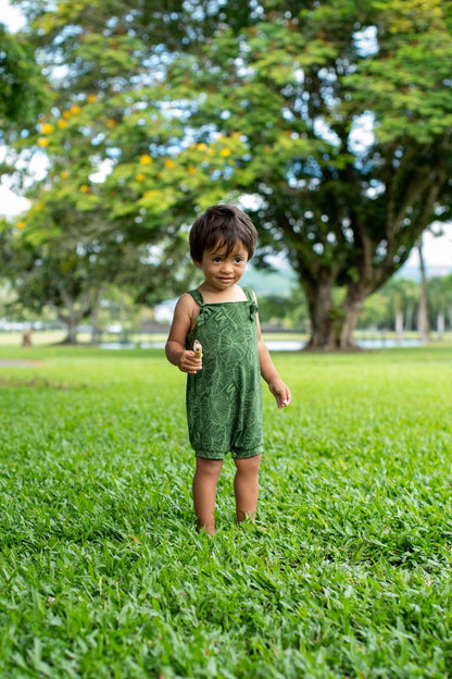 Green Kalo Scribble Makani Overall: 18-24MO