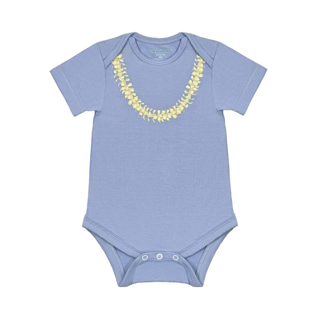 Lei Pua Kenikeni Bamboo Onesie: 6-12M