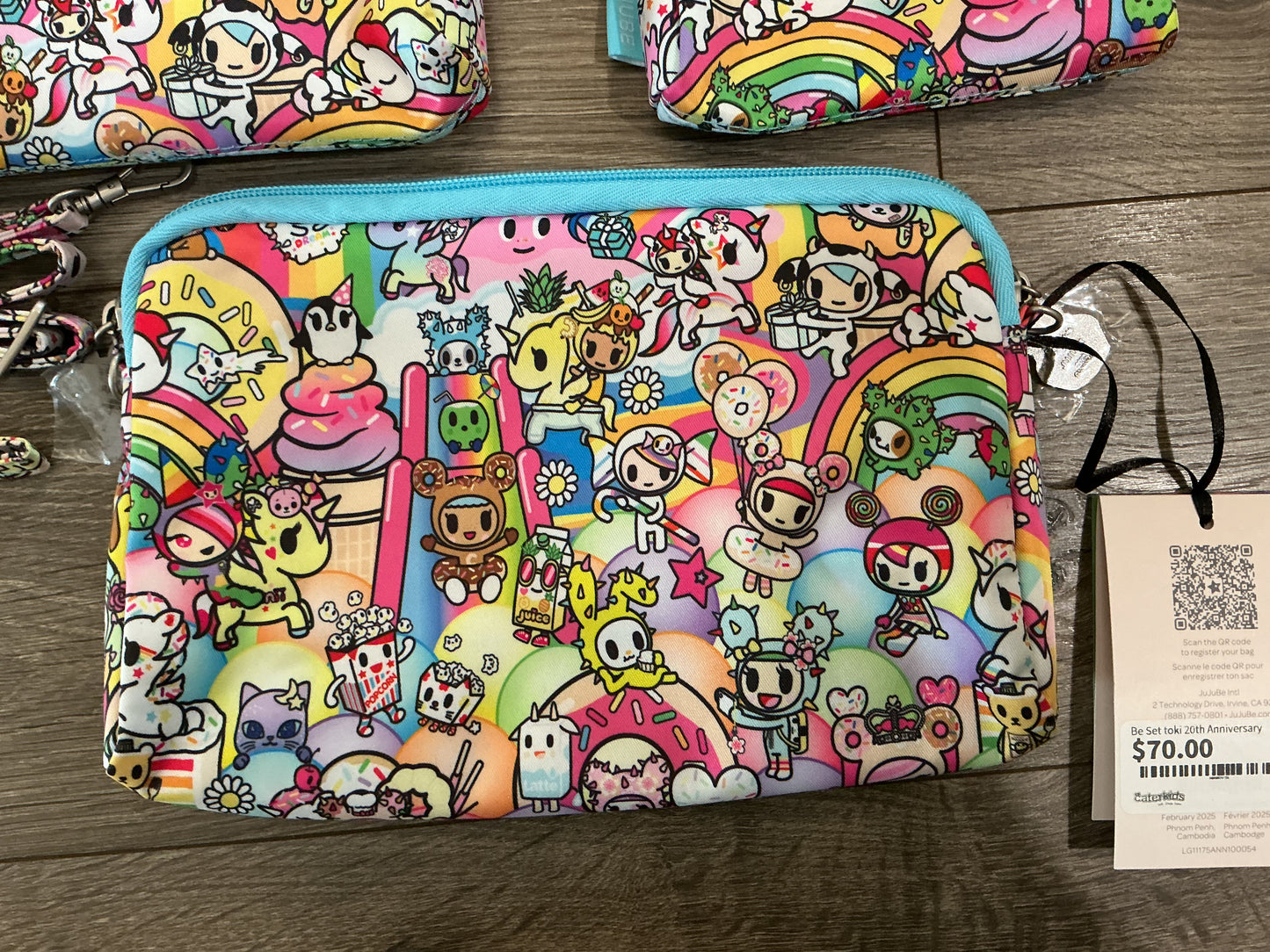 Jujube x Tokidoki Toki 20th Anniversary Collection Be Set 3 Piece Pouch Set