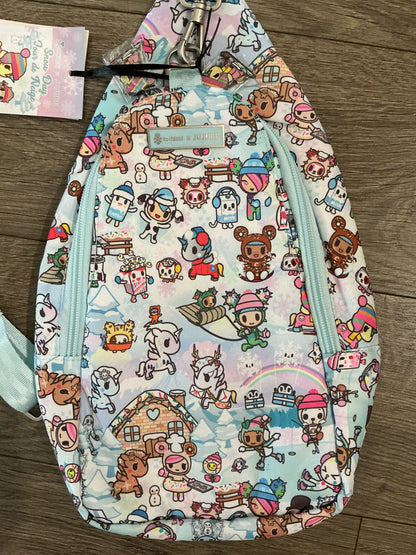 tokidoki Snow Day Crossbody Sling Diaper Bag — Ice Blue