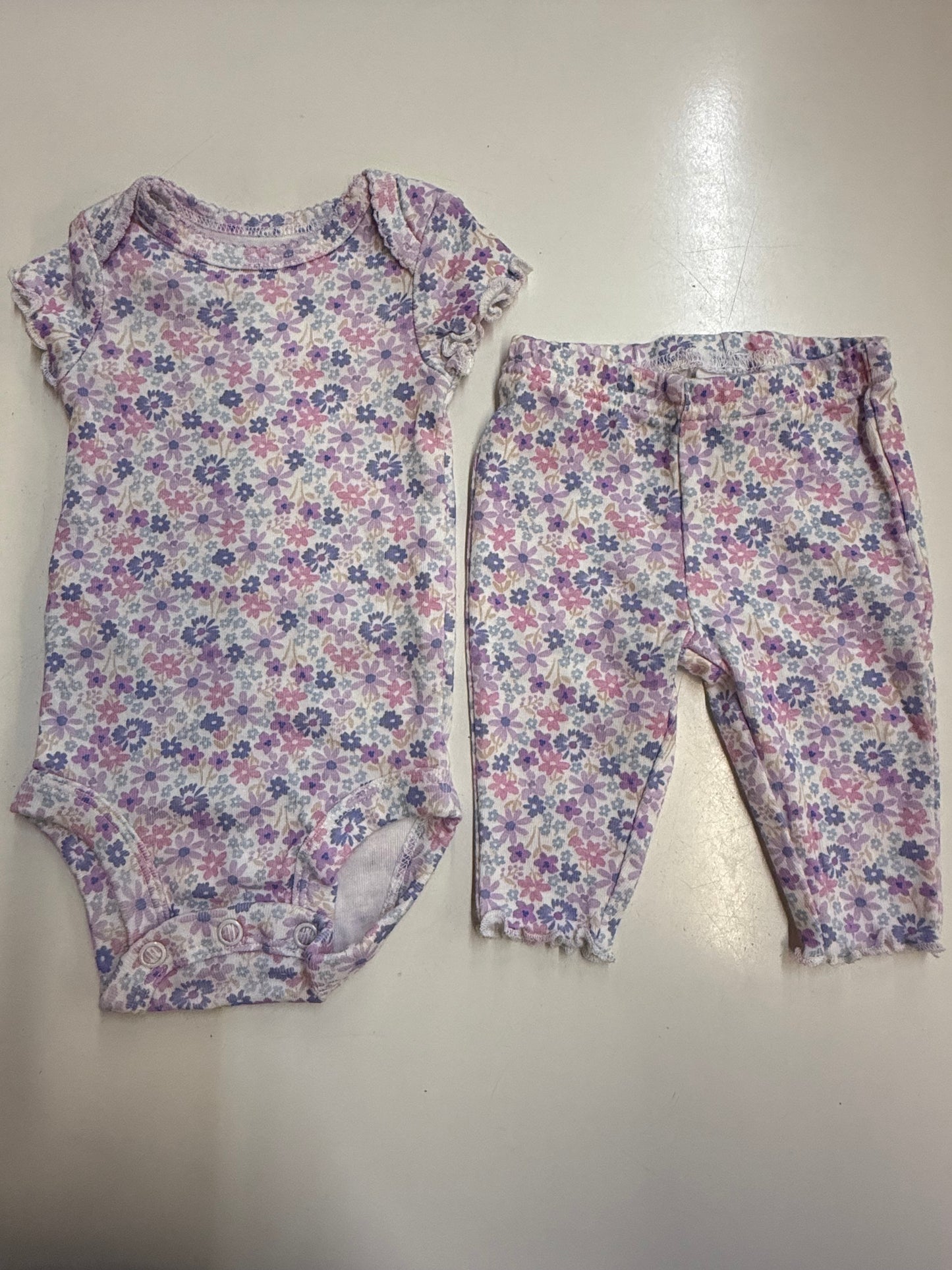 Carter’s Purple Floral, Newborn