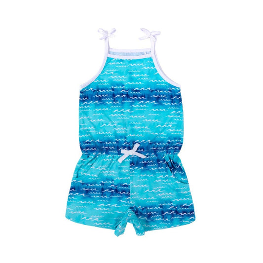 Nalu Girl's Shortie Bamboo Romper: 4T