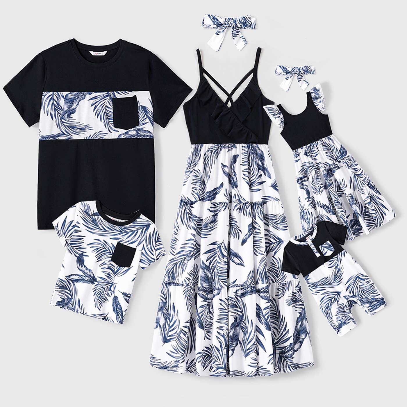 Palm Shirt: Blue 6-7T