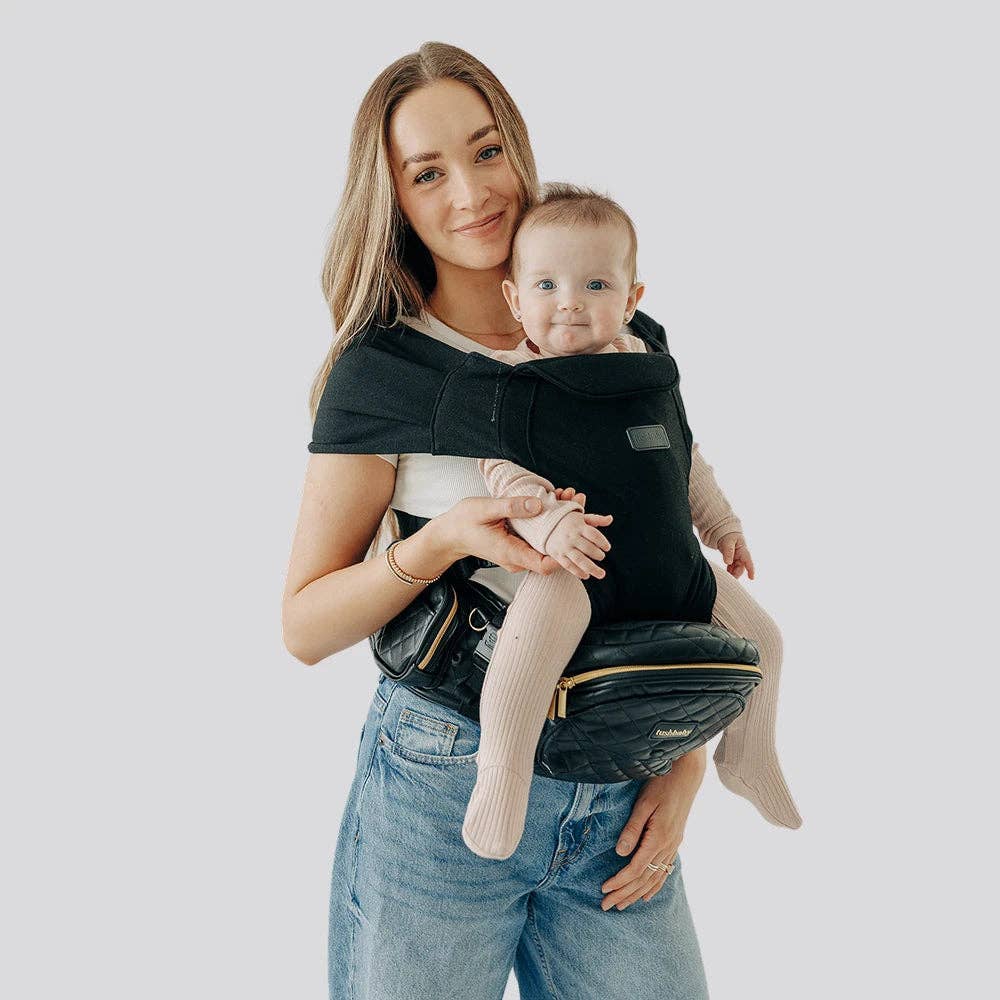 The Tushbaby Hip Carrier: Black & Gold / Tushbaby