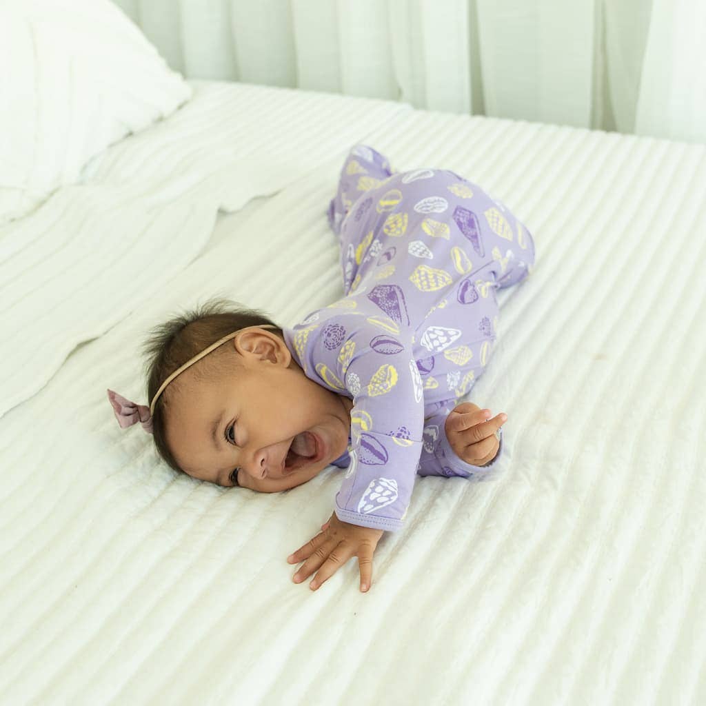 Shell Pop Bamboo Layette Gown: 3-6M