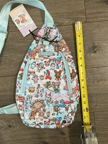 tokidoki Snow Day Crossbody Sling Diaper Bag — Ice Blue