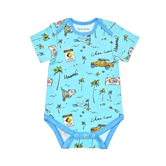 We Go Holoholo Bamboo Onesie: 0-6M