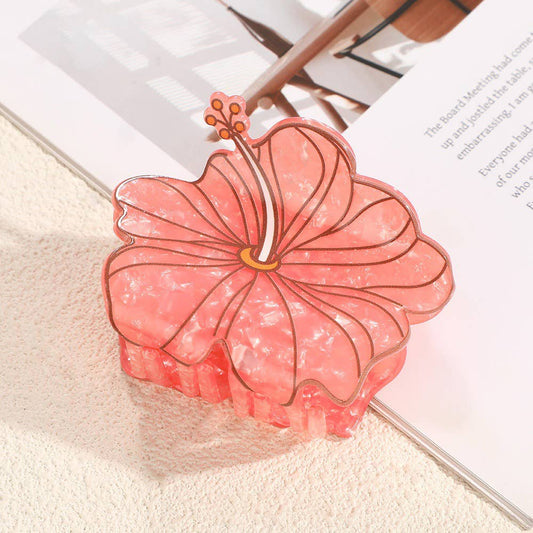 Hibiscus Claw Clip