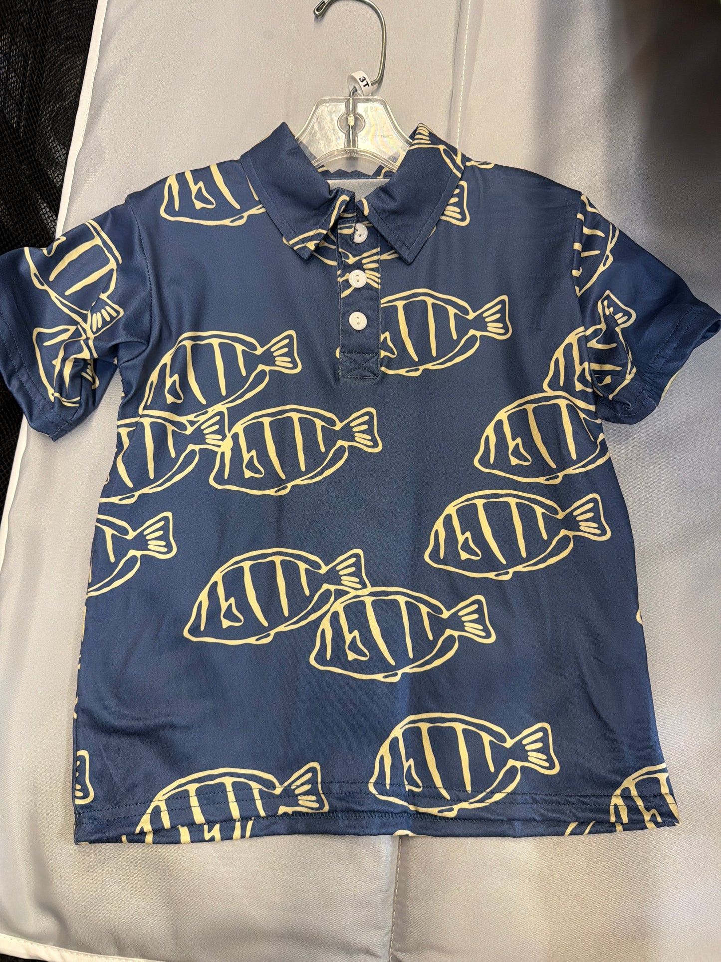 Navy Manini Polo
