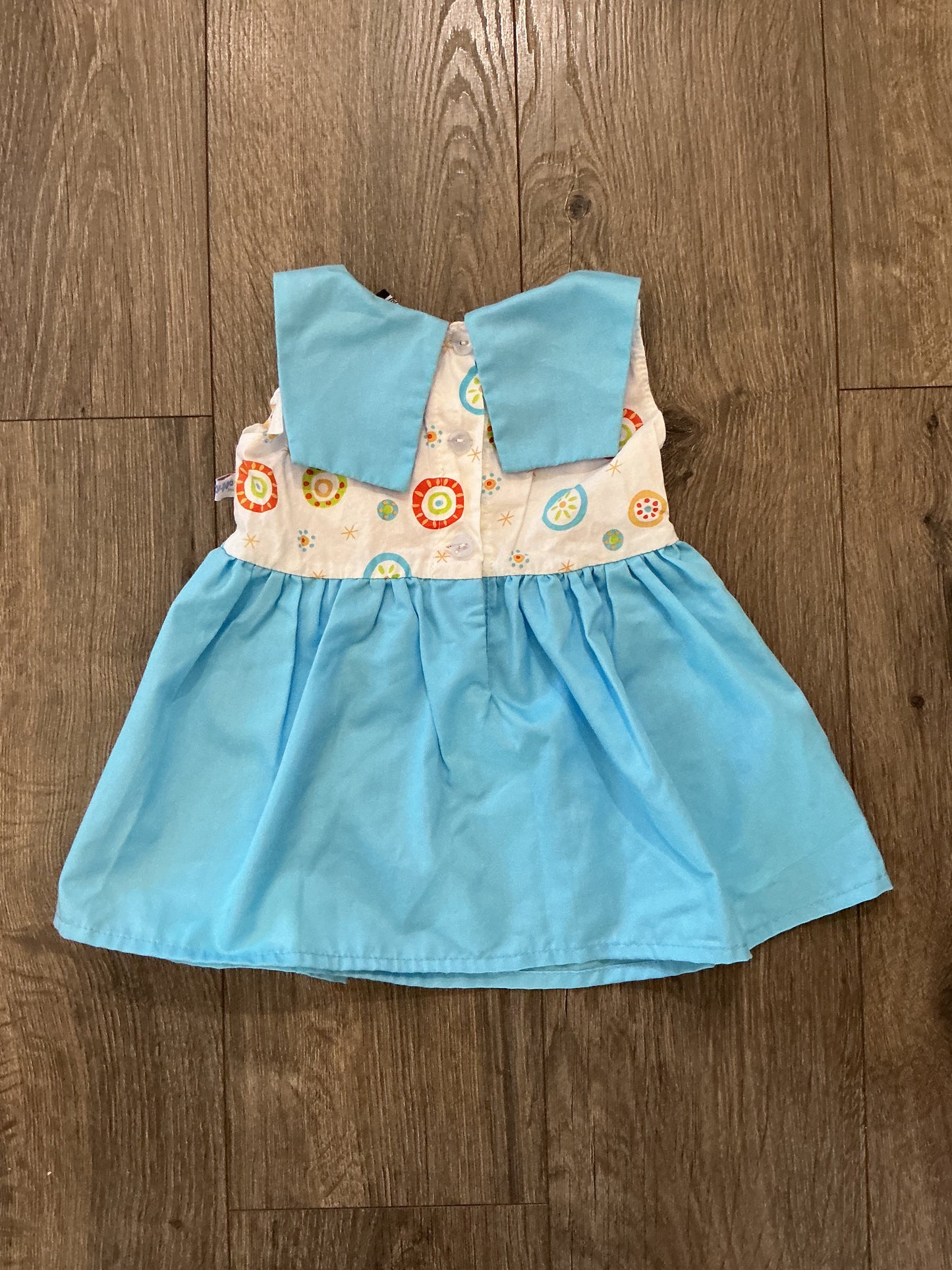 girls a line, Scooby Doo, blue multicolor dress size small 24 months vintage￼￼