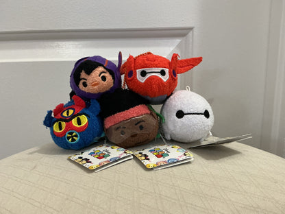 Disney Tsum Tsum Big Hero 6 Mini Plush Set of 5 Baymax NWT