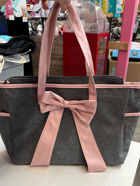 Pink Bow Diaper Bag