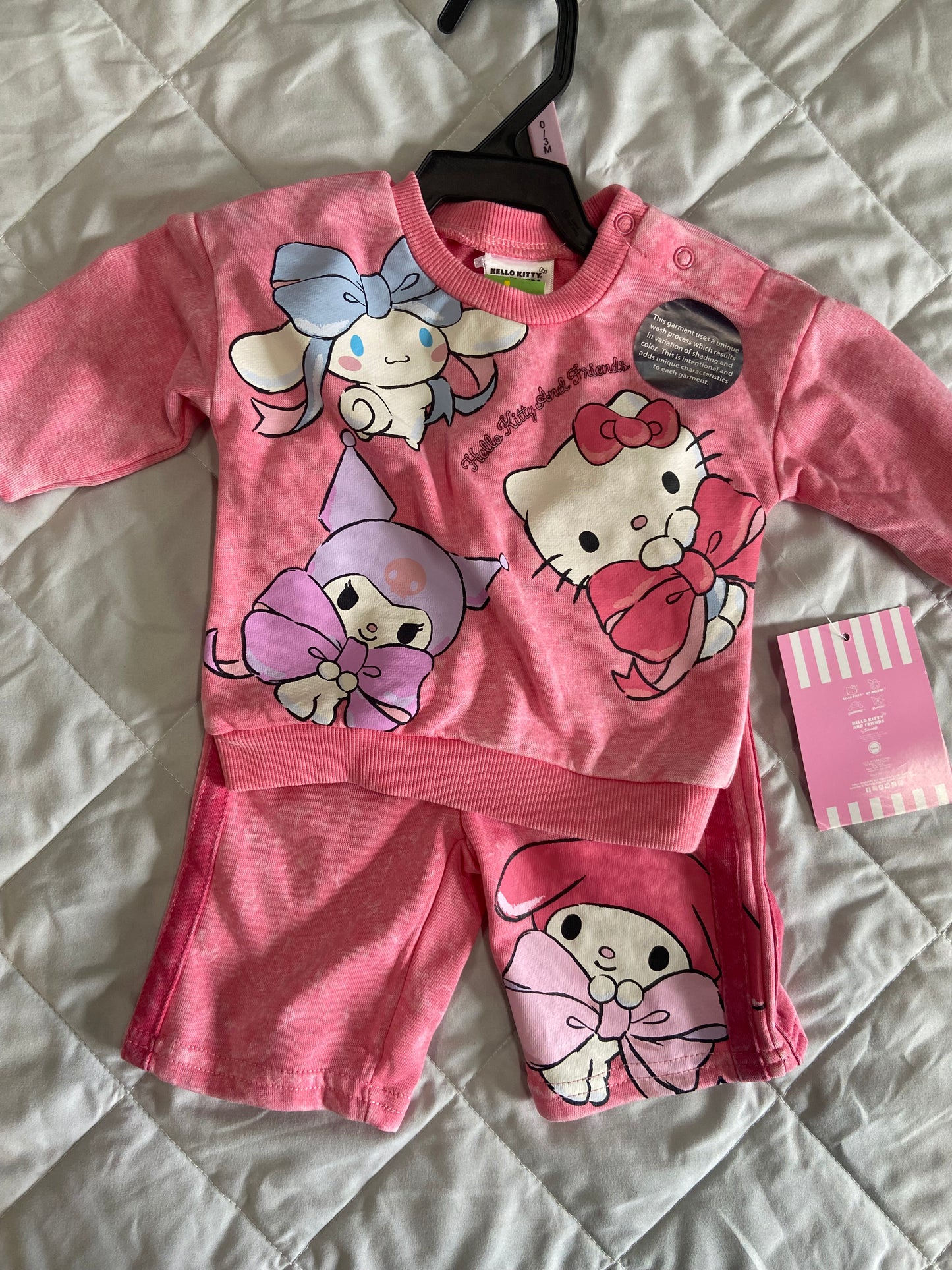 New Hello Kitty & Friends 2 Piece, 0-3m