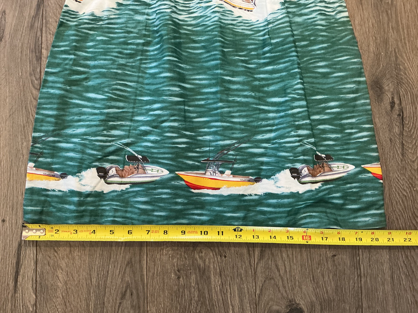 VTG KY'S Made in Hawaii Hawaiian Mini Summer Dress Tropical Beach Sz M 100% cotton￼