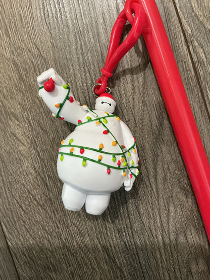 Disneyland 2025 Holiday Baymax Straw Disney Big Hero 6 Christmas Lights
