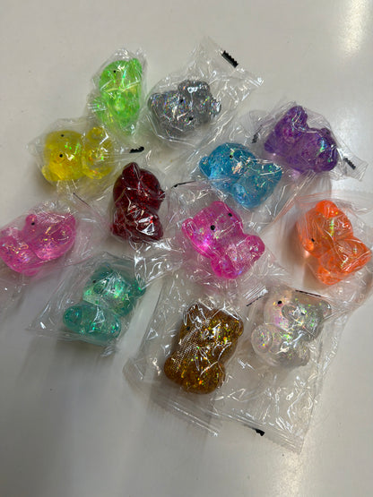 Mini Glitter Bear Squishy