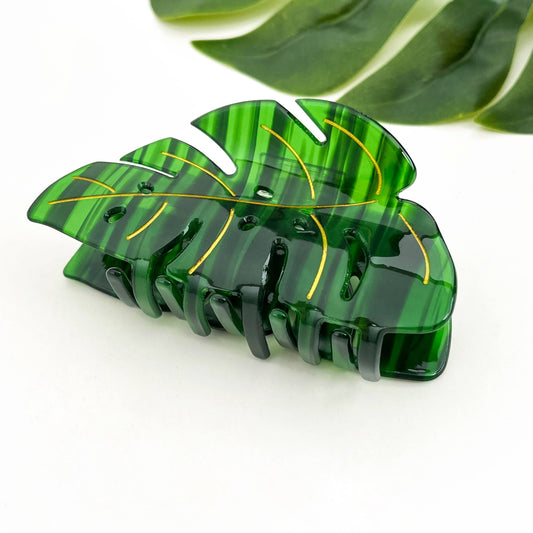 Monstera Claw Clip, Green