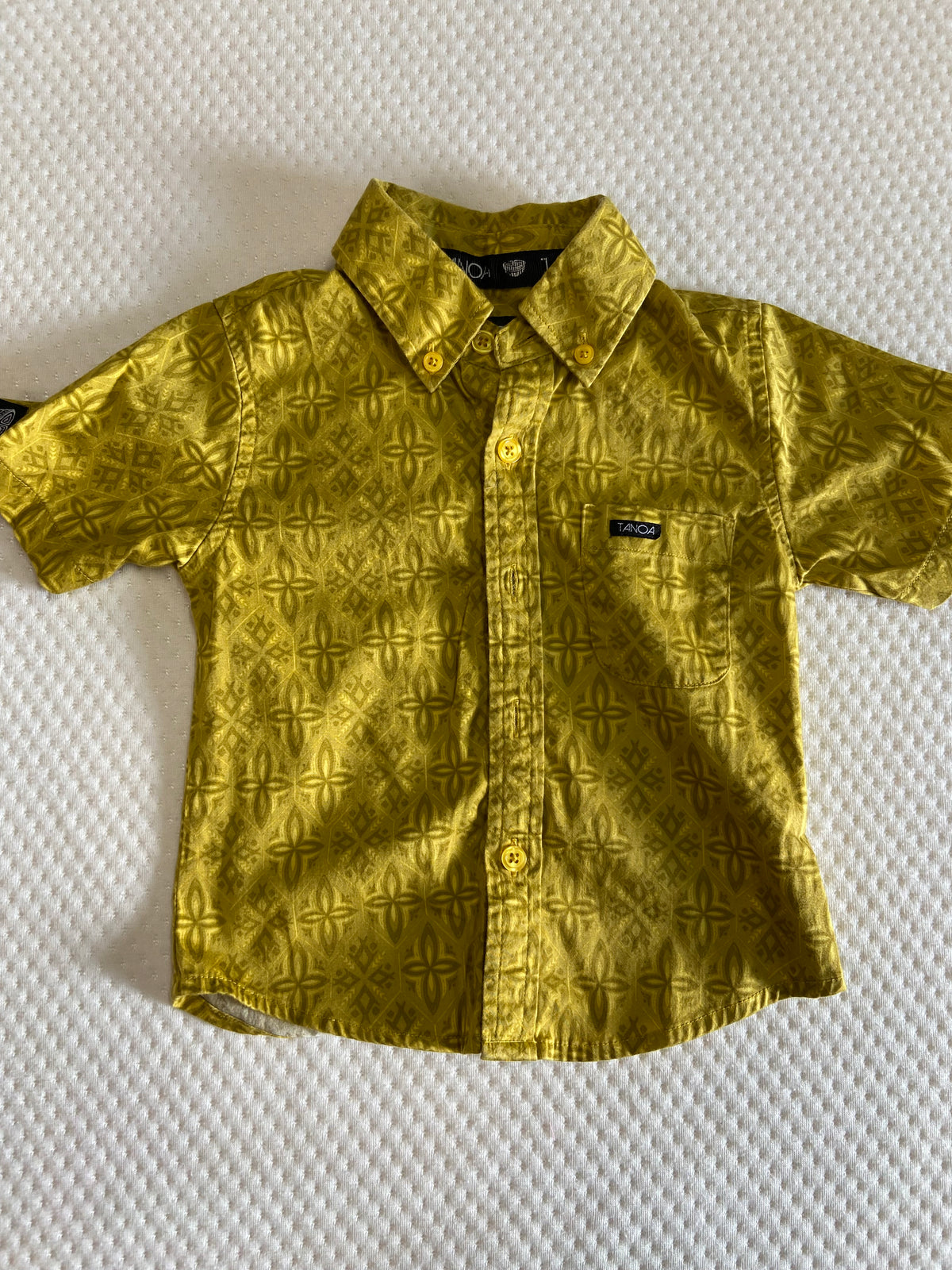 Tanoa Yellow Collared Shirt, 2