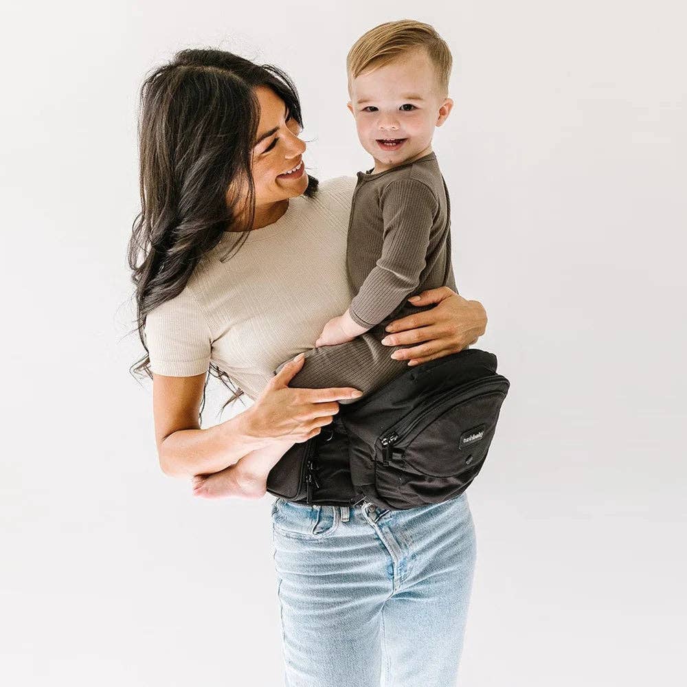 The Tushbaby Hip Carrier: Black & Gold / Tushbaby