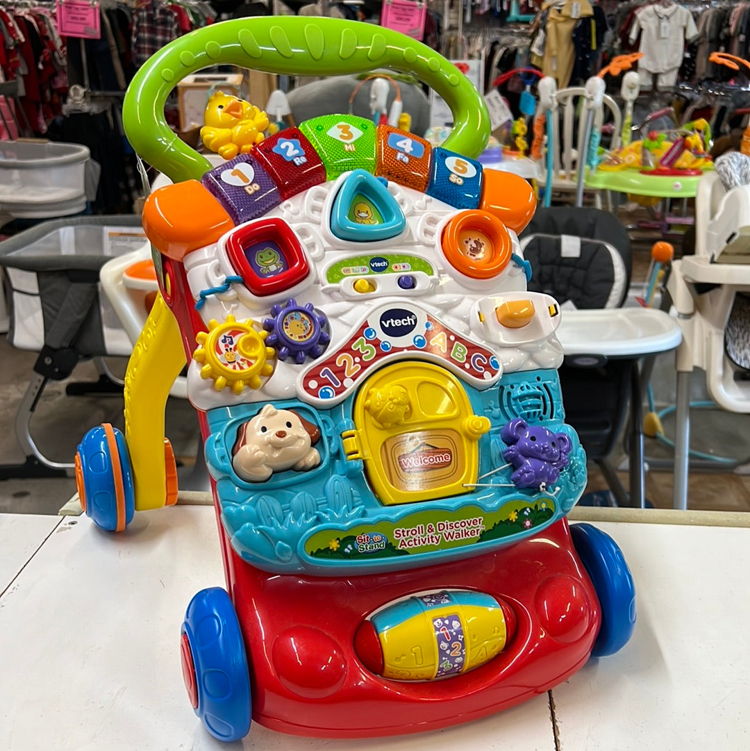 Vtech Stroll & Discovery Activity Walker, Red/White