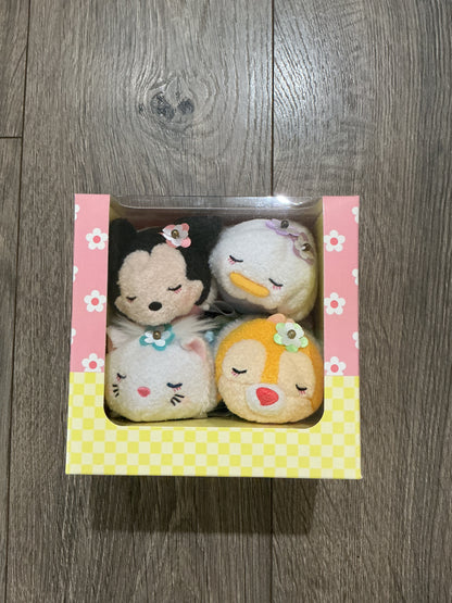 Disney Tsum Tsum, Tokyo 4 piece minnie Daisy, Marie Clarice Japanese authentic new with box ￼