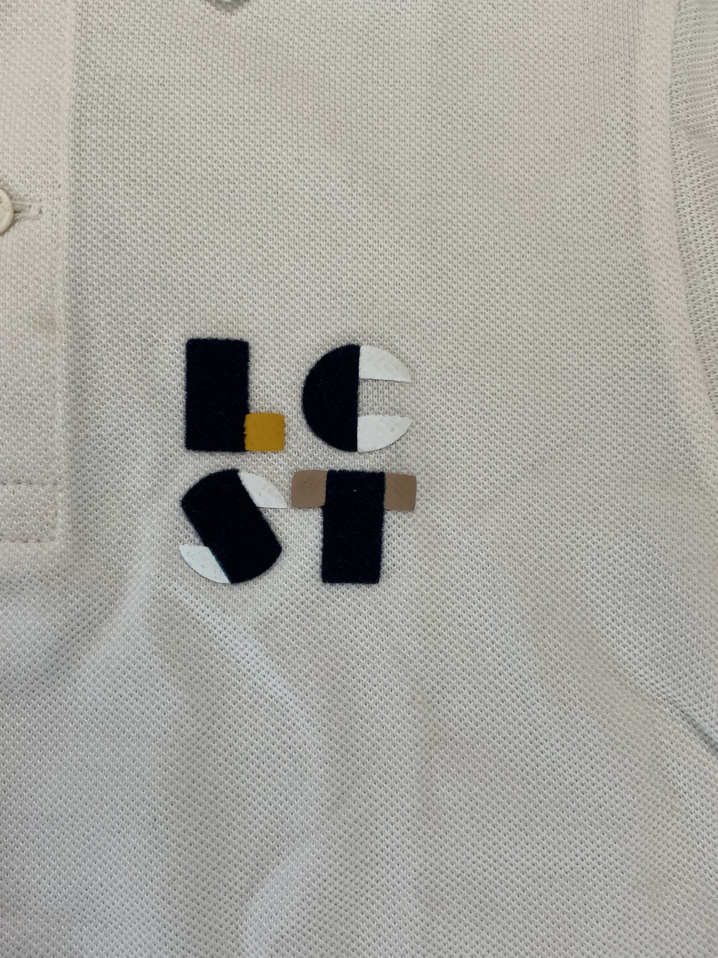 Boy’s Lacoste Regular Fit Polo Short White Size 4 years old