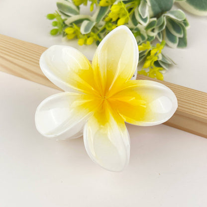 Plumeria Claw Clip, Light Purple