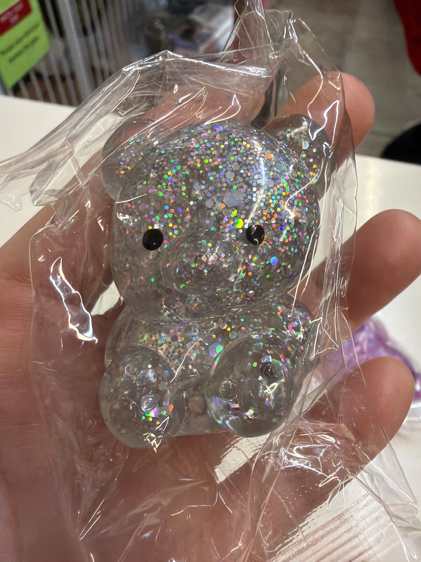 Mini Glitter Bear Squishy