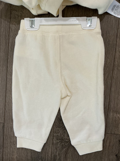 POLO RALPH LAUREN Baby Girl Fleece Polo Bear Sweatshirt & Pant Set, 6M NWT