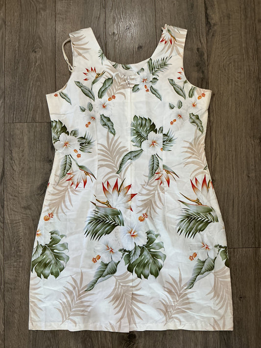 NWOT KY’s Hawaii Vintage Beige Mini Dress Size XL