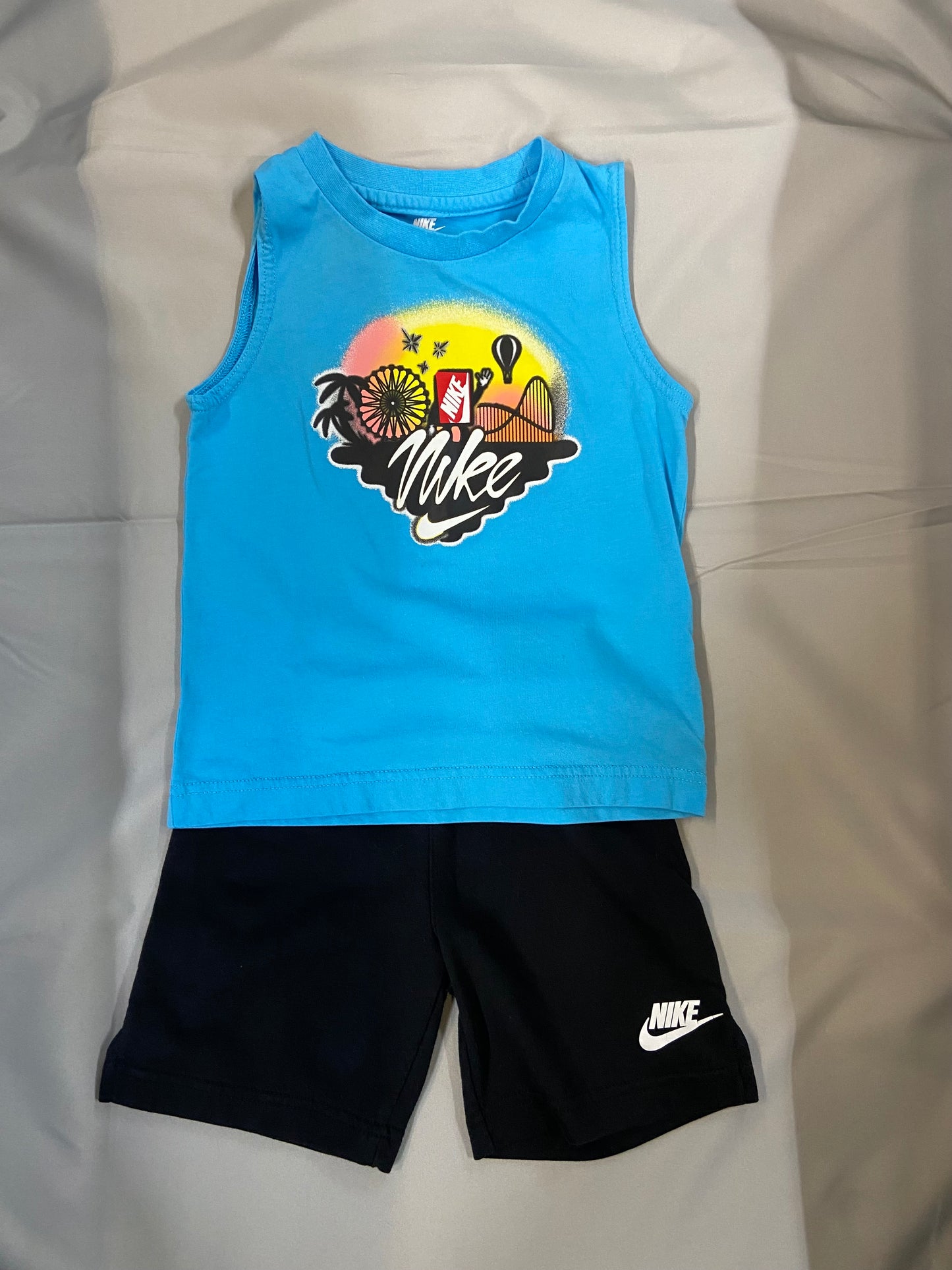 Blue Nike 2 Piece Set,4t