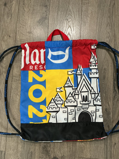 Disneyland Parks Cinch Sack Drawstring Bag Backpack 2021 Mickey Mouse