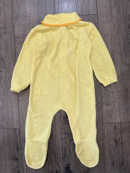 Vintage Carter’s Baby Clothes Large Duckie Outfit Terry Cloth Sleeper