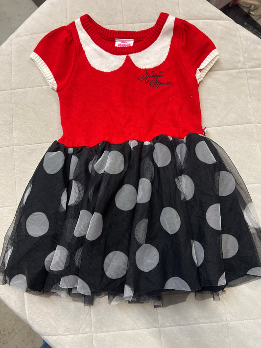 Disney Minnie Knit Dress, Size 3T