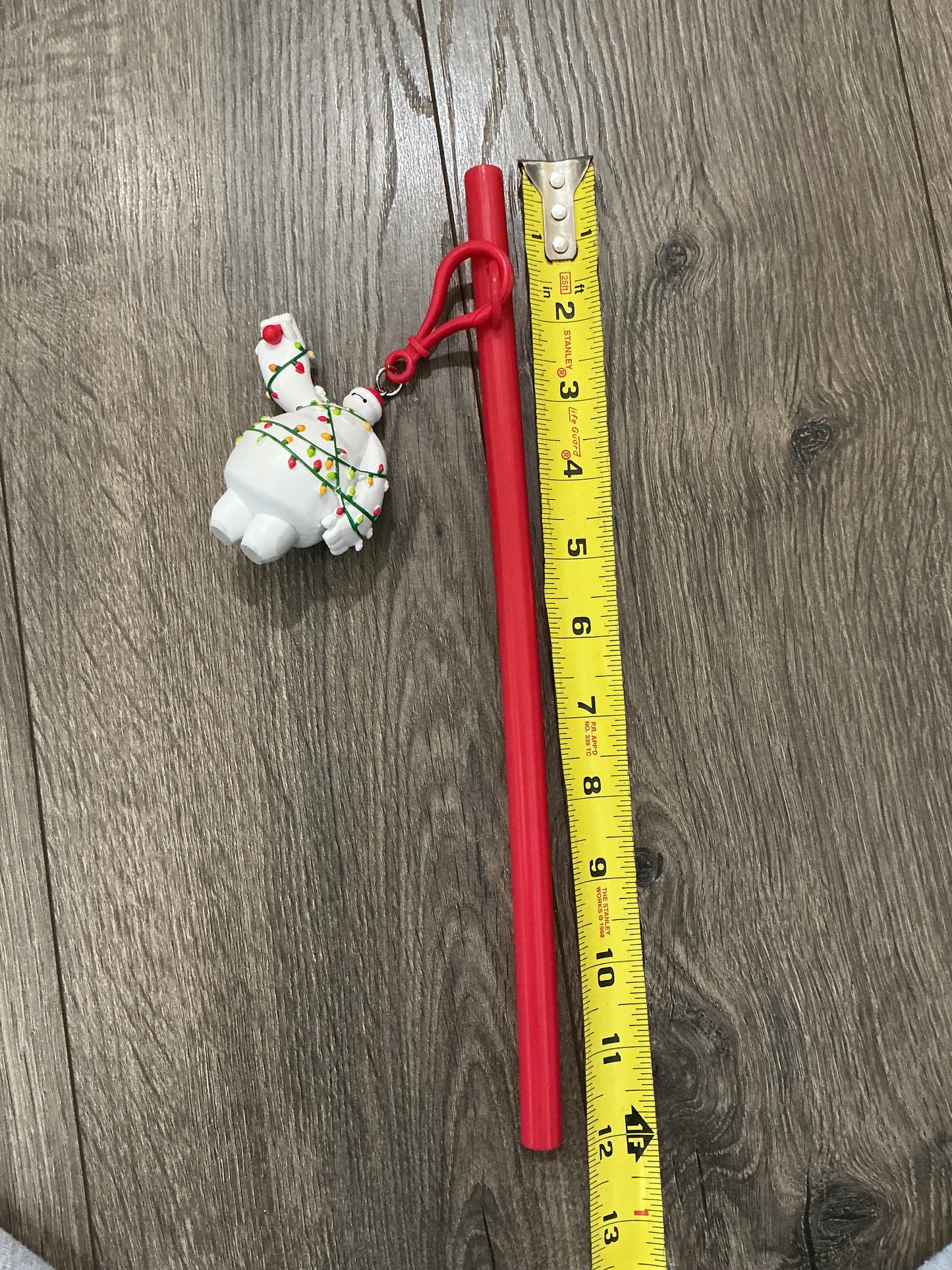Disneyland 2025 Holiday Baymax Straw Disney Big Hero 6 Christmas Lights