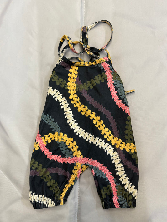Mahinaohoku Lei Halter Romper, 0-3m