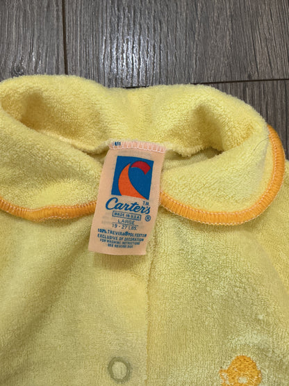Vintage Carter’s Baby Clothes Large Duckie Outfit Terry Cloth Sleeper