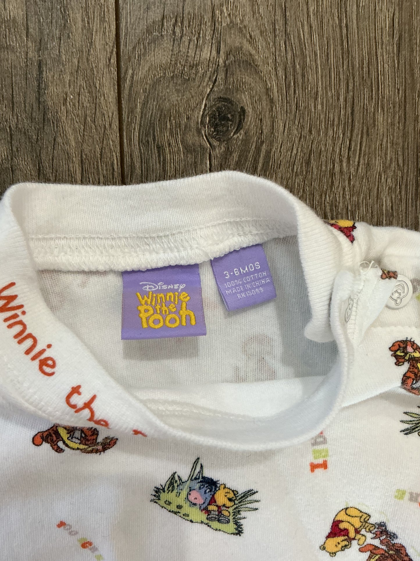 Baby Boy Clothes Disney Winnie The Pooh Size 3-6 Month Pooh Bodysuit