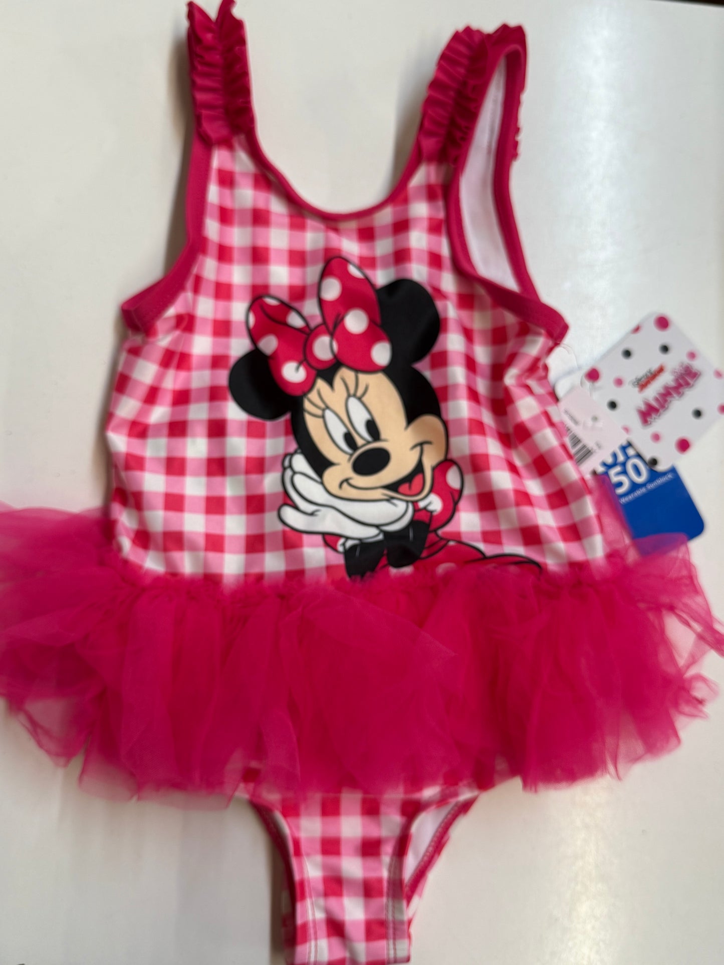 New Minnie Mouse Swimsuit, 4T