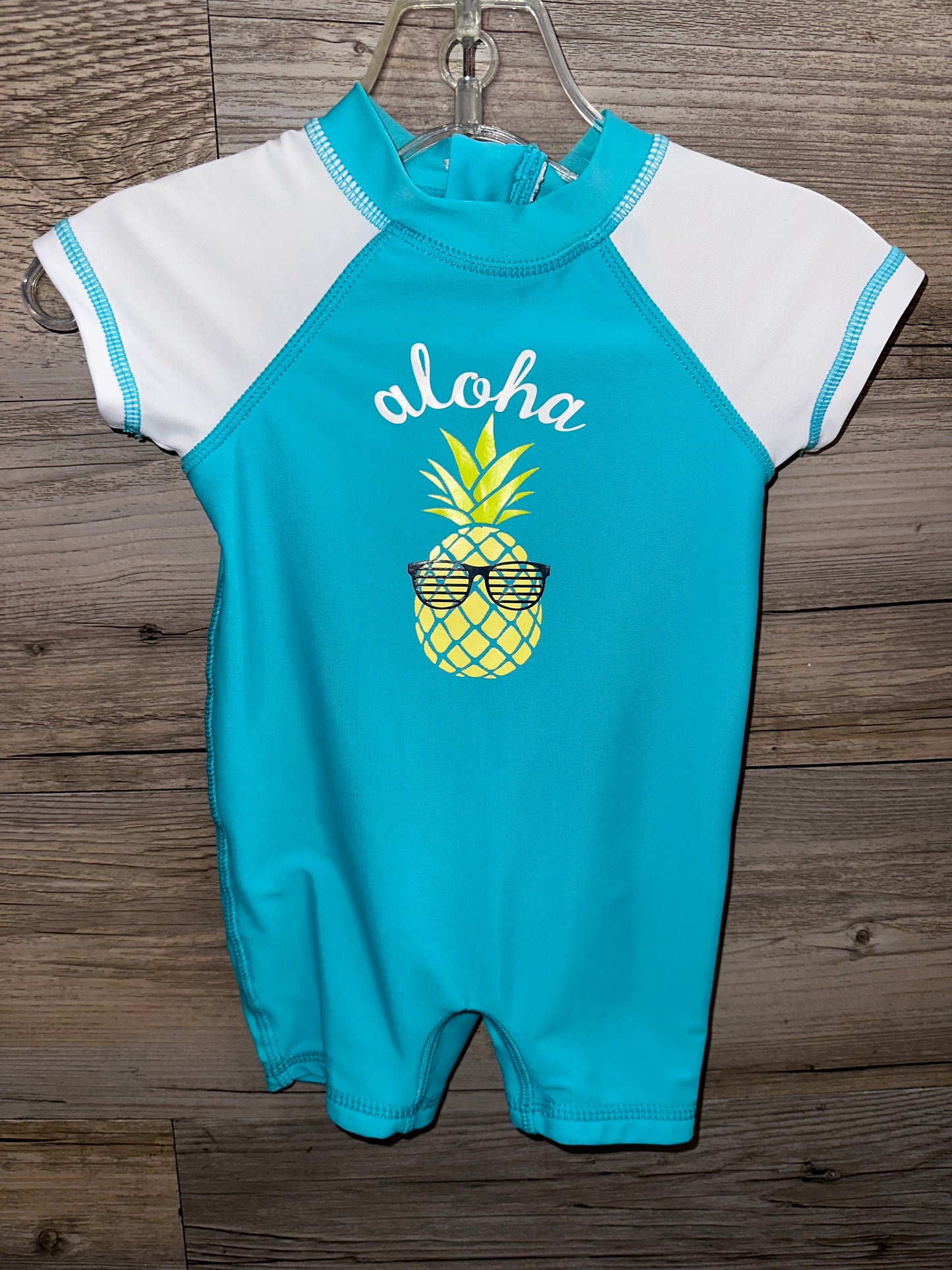 Aloha Romper Swimsuit, Size 0-3M