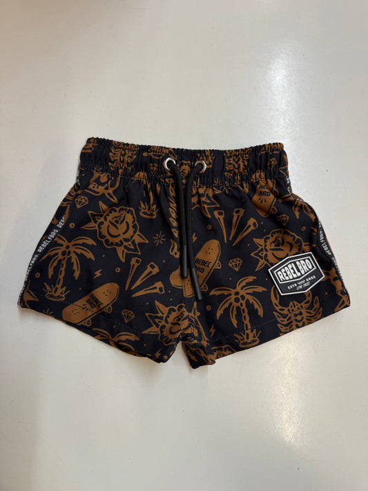Rebel Bro Swim Shorts, 6-12m