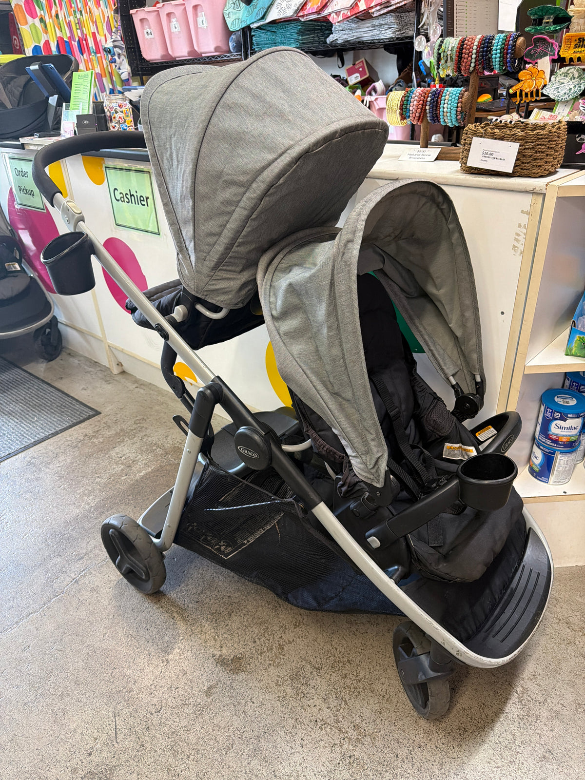 Graco Ready2Grow 2.0 Double Stroller, Grey