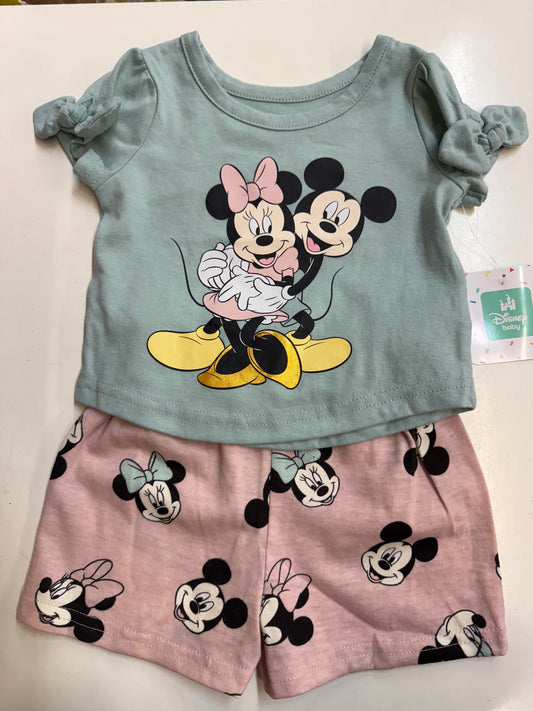 New Mickey and Minnie 2pc Set, 12m