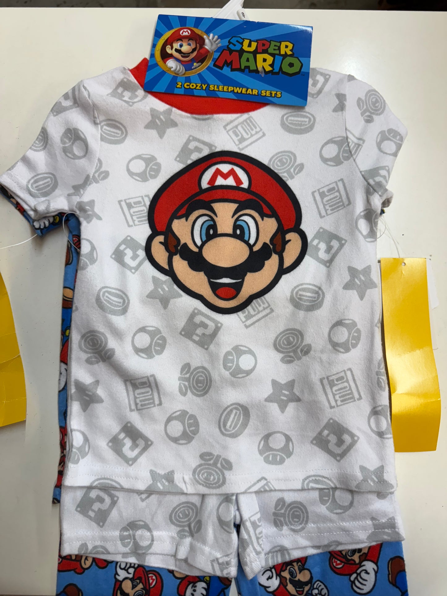New 2pk Mario Pajamas, 3T
