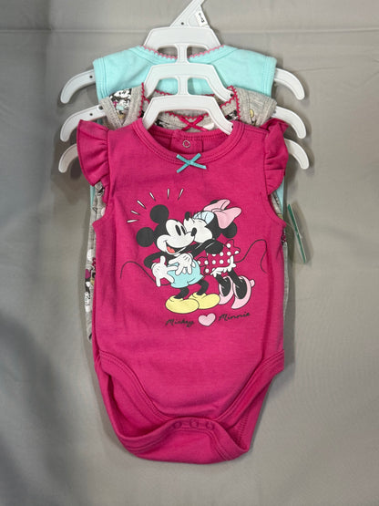 New Minnie Mouse 3pc, 0-3m
